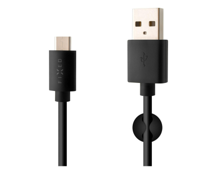 Kabel FIXED Kabel USB-A/USB-C 1m czarny FIXD-UC-BK